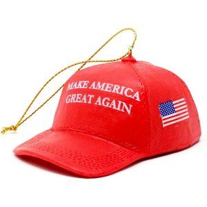 Kurt Adler MAGA Red Make America Great Hat Trump Christmas Ornament